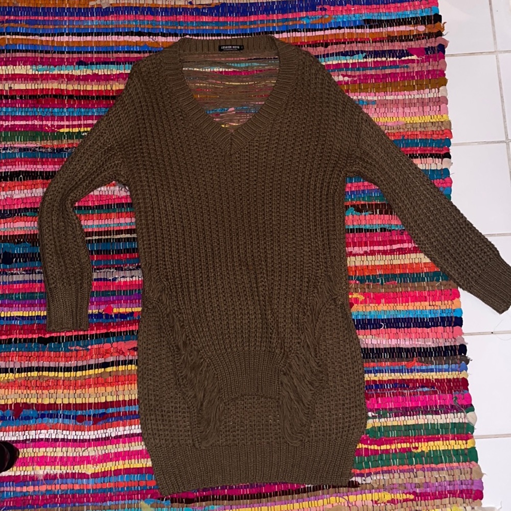 Olive green small fashion nova sweater. Worn once